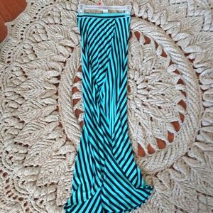 Long open in the front skirt